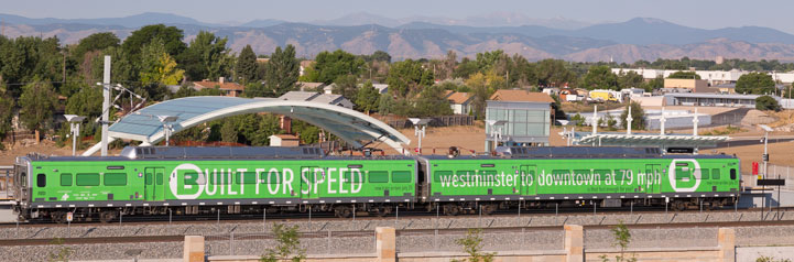 RTD’s B Line commuter rail to Westminster.