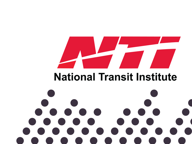 National Transit Institute logo with a row of dots below