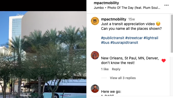 Instagram post on Mpact account
